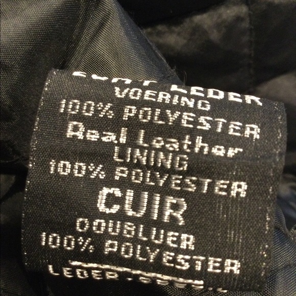 Men’s Genuine Leather Motorcycle Jacket Size 44 - Picture 7 of 9